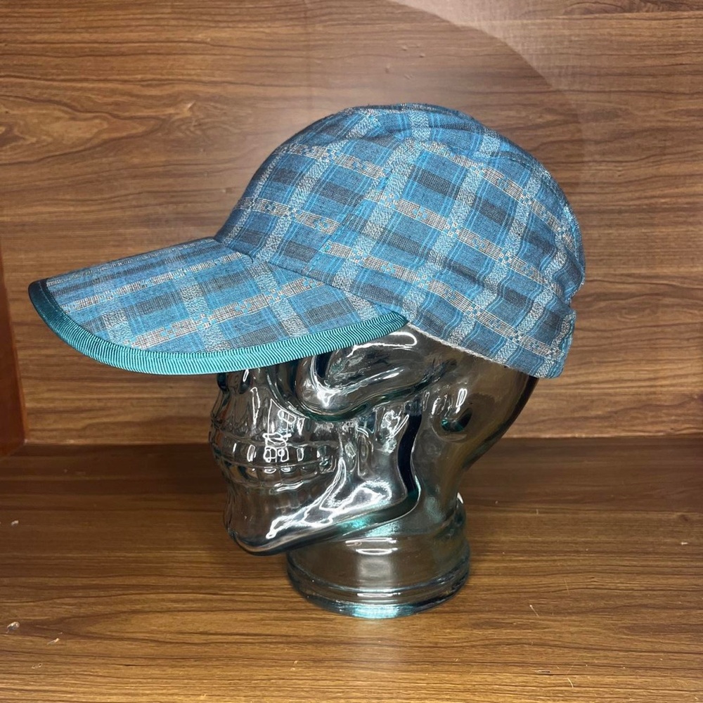 Vtg Patagonia Spoonbill Plaid Hat Cap Strapback 5-Panel Adjustable 90s M